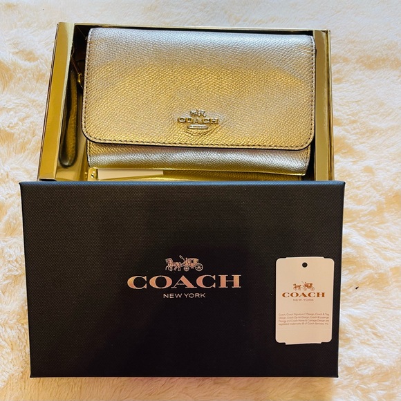 Coach Metallic Gold Clutch/Wristlet - Picture 6 of 6